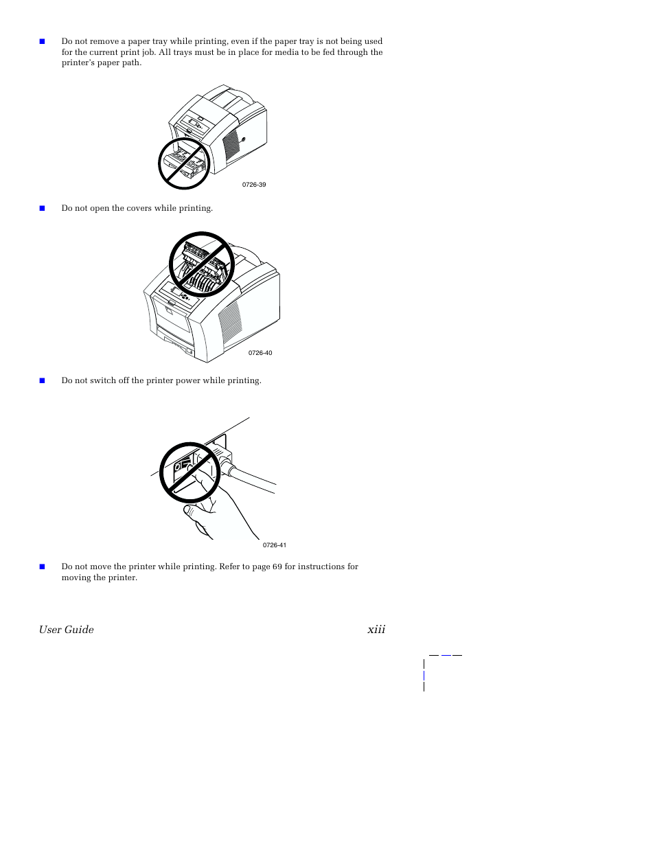 Xiii | Tektronix Phaser 8200 User Manual | Page 13 / 109