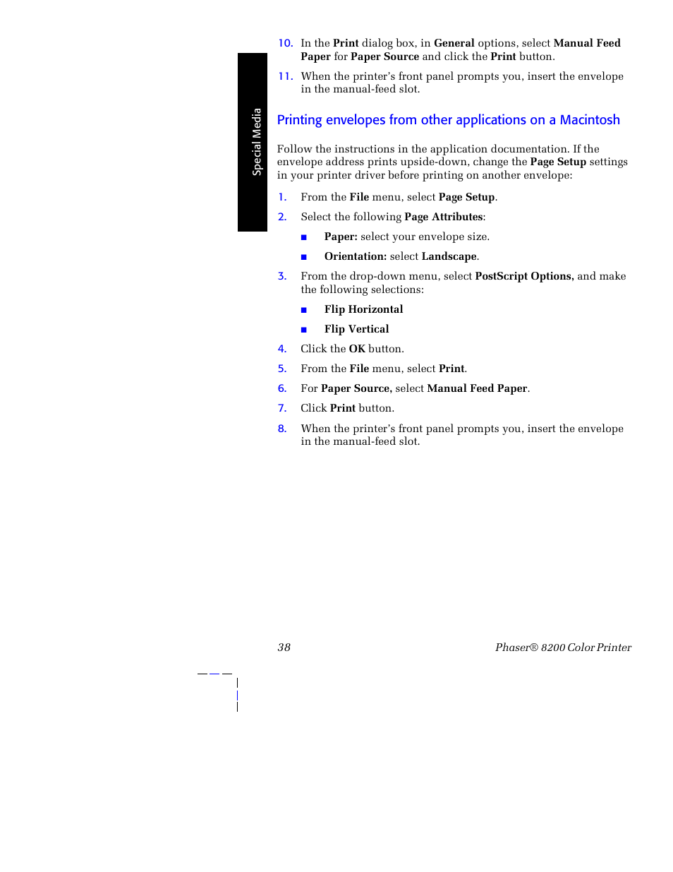 Tektronix Phaser 8200 User Manual | Page 52 / 109