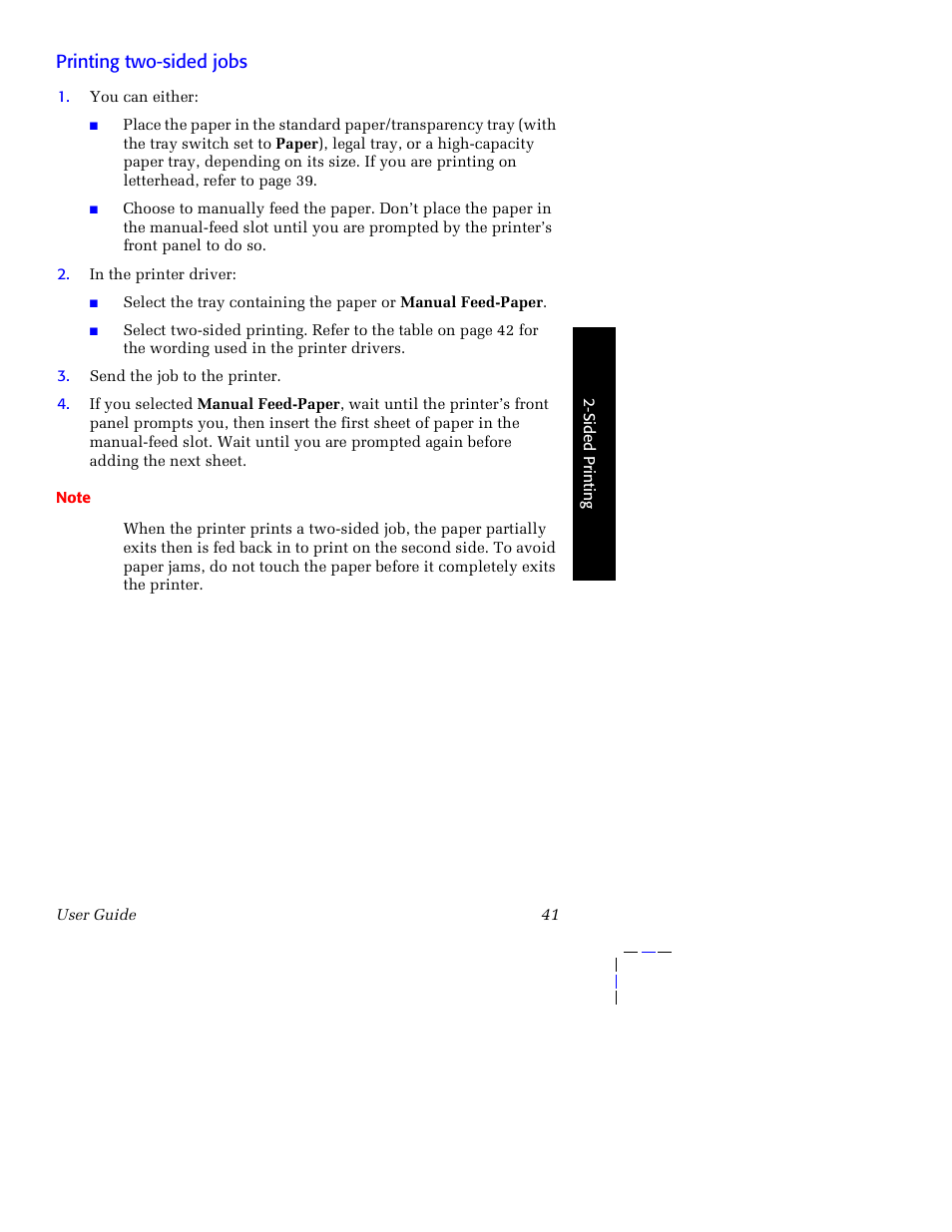 Printing two-sided jobs | Tektronix Phaser 8200 User Manual | Page 55 / 109