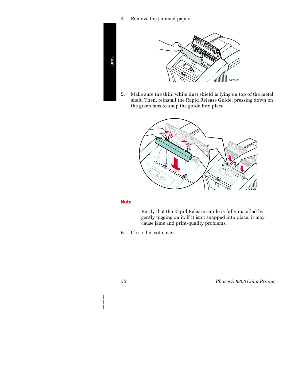 Tektronix Phaser 8200 User Manual | Page 66 / 109