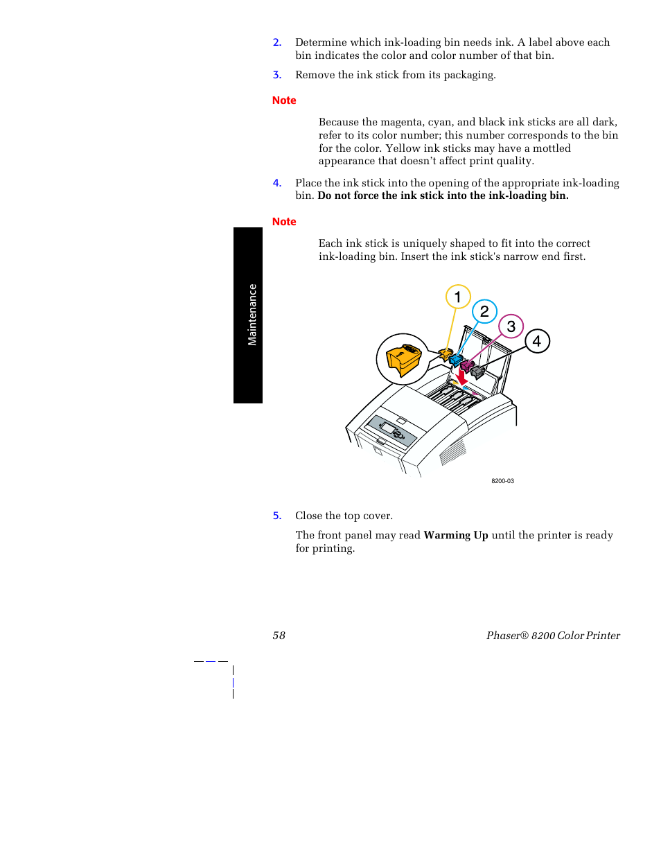 Tektronix Phaser 8200 User Manual | Page 72 / 109