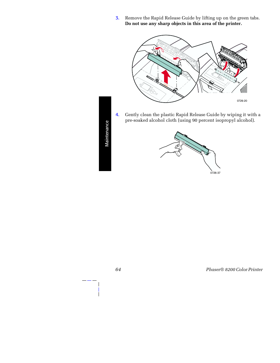 Tektronix Phaser 8200 User Manual | Page 78 / 109