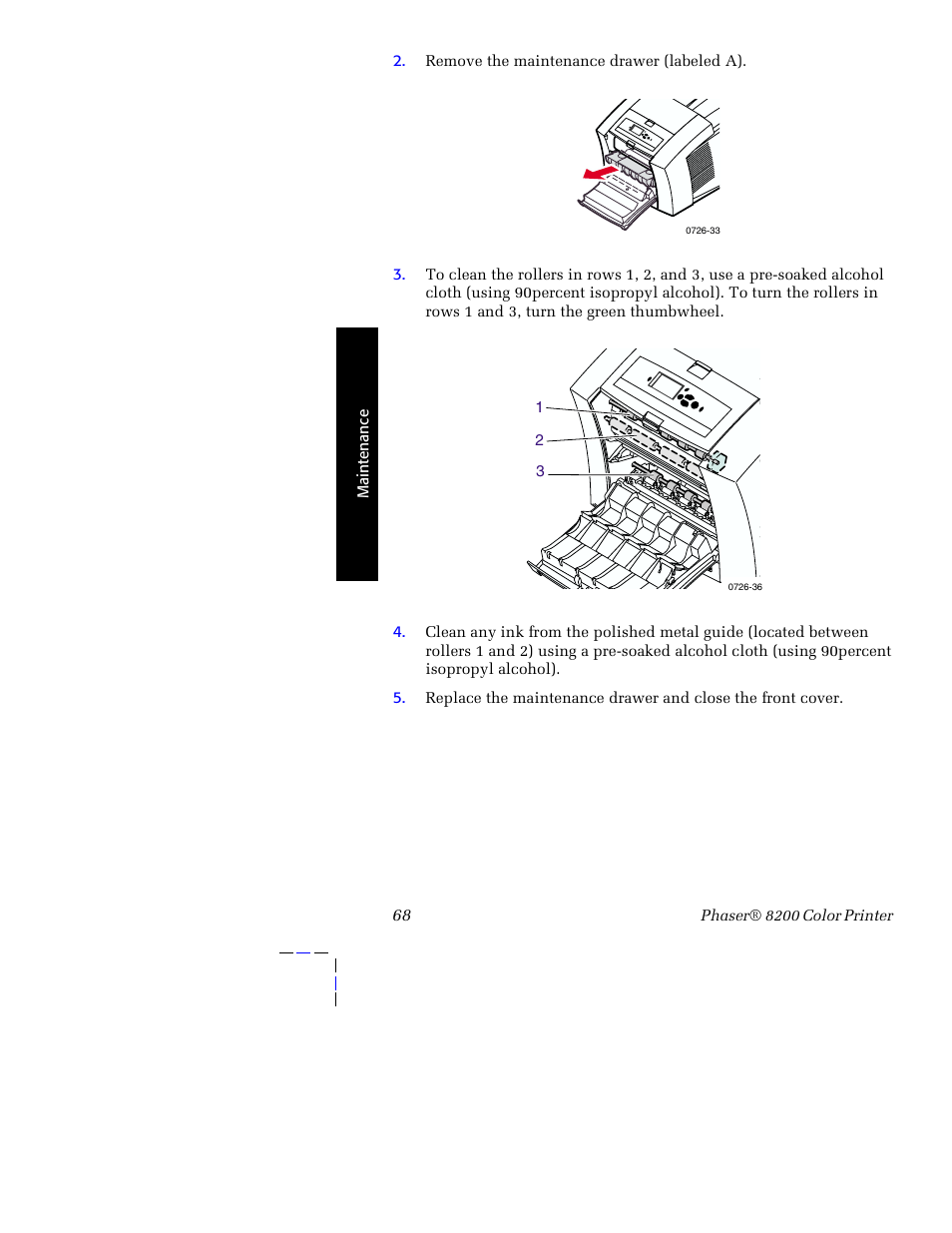 Tektronix Phaser 8200 User Manual | Page 82 / 109