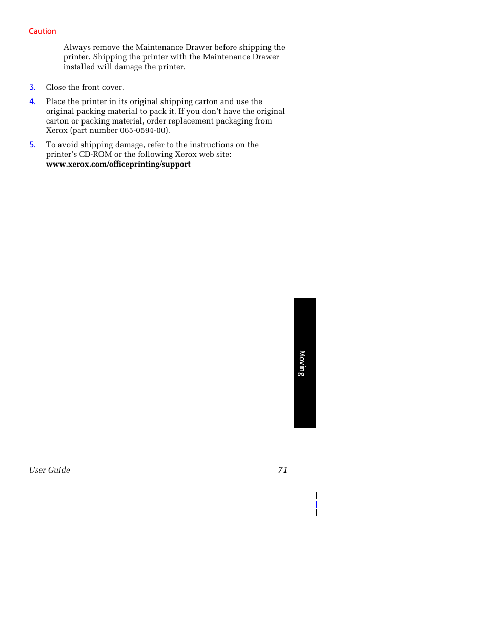 Tektronix Phaser 8200 User Manual | Page 85 / 109