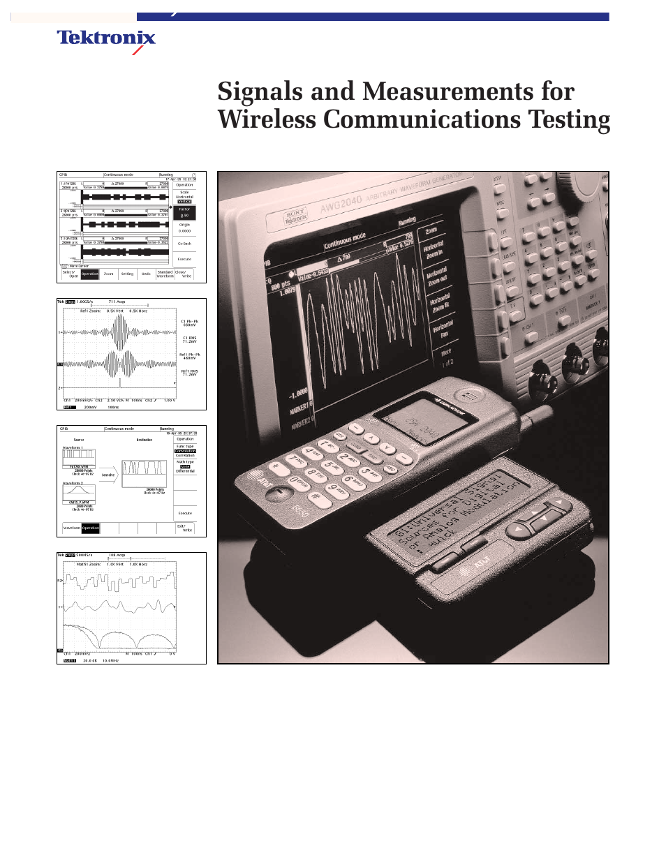 Tektronix AWG 2021 User Manual | 36 pages