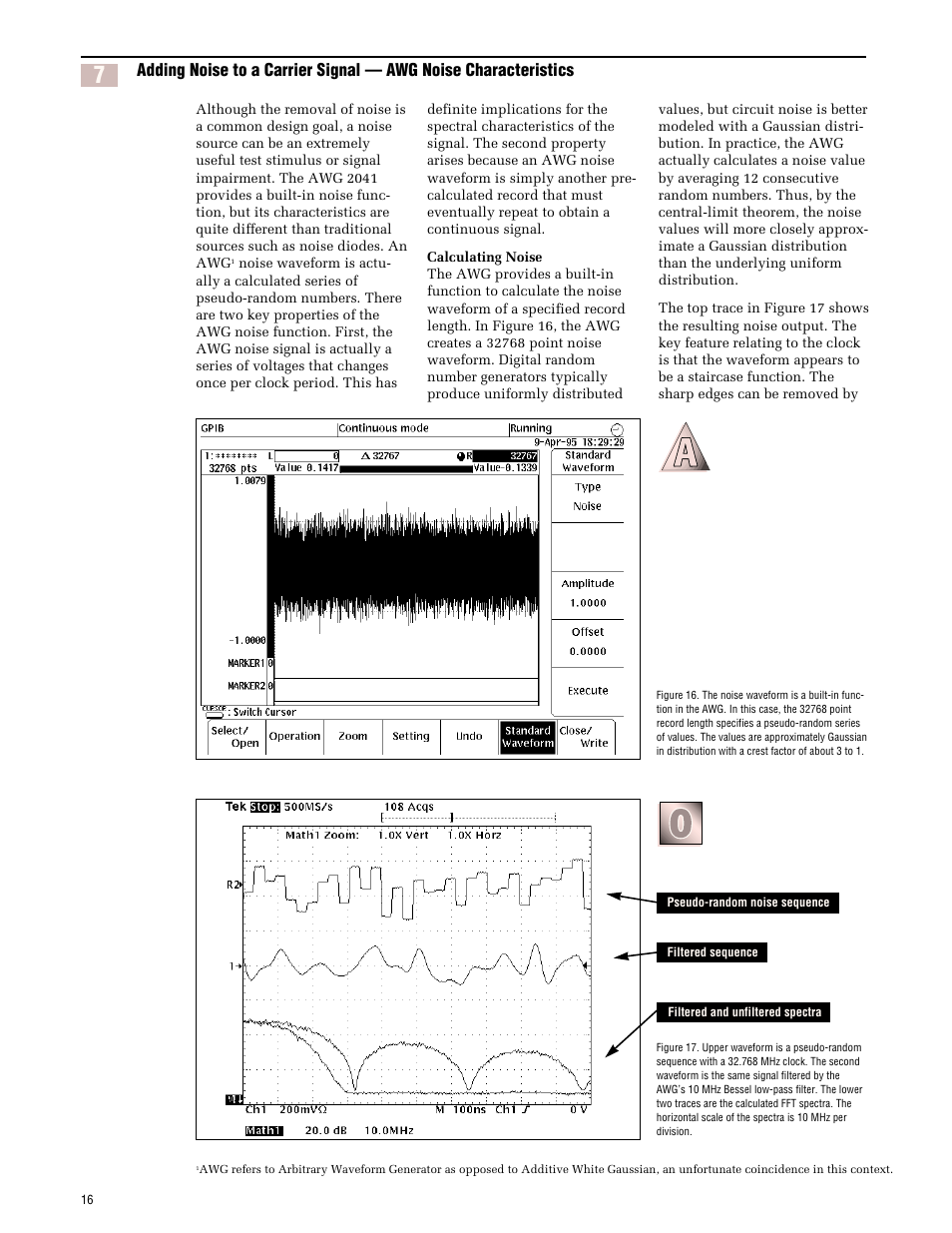 Tektronix AWG 2021 User Manual | Page 16 / 36