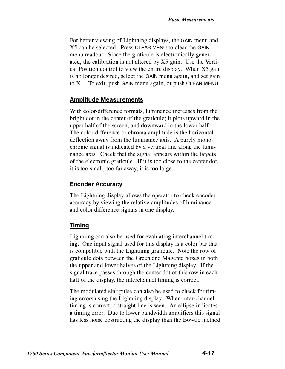 Tektronix 1760 User Manual | Page 117 / 180