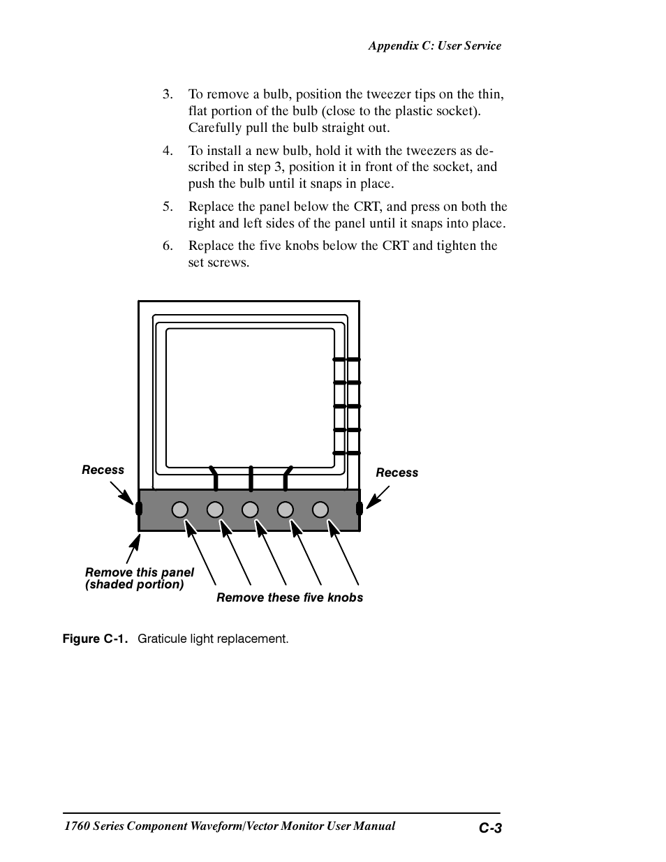 Tektronix 1760 User Manual | Page 155 / 180