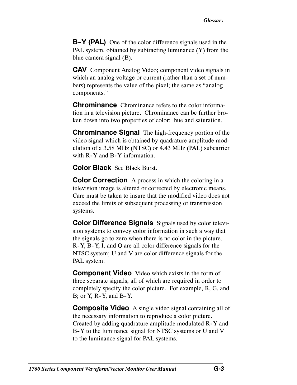 Tektronix 1760 User Manual | Page 165 / 180