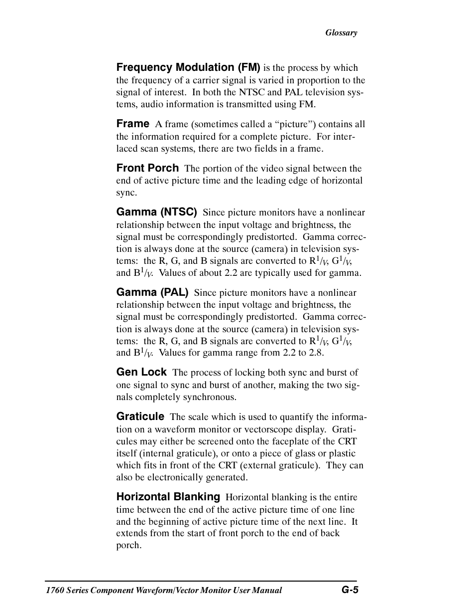 Tektronix 1760 User Manual | Page 167 / 180