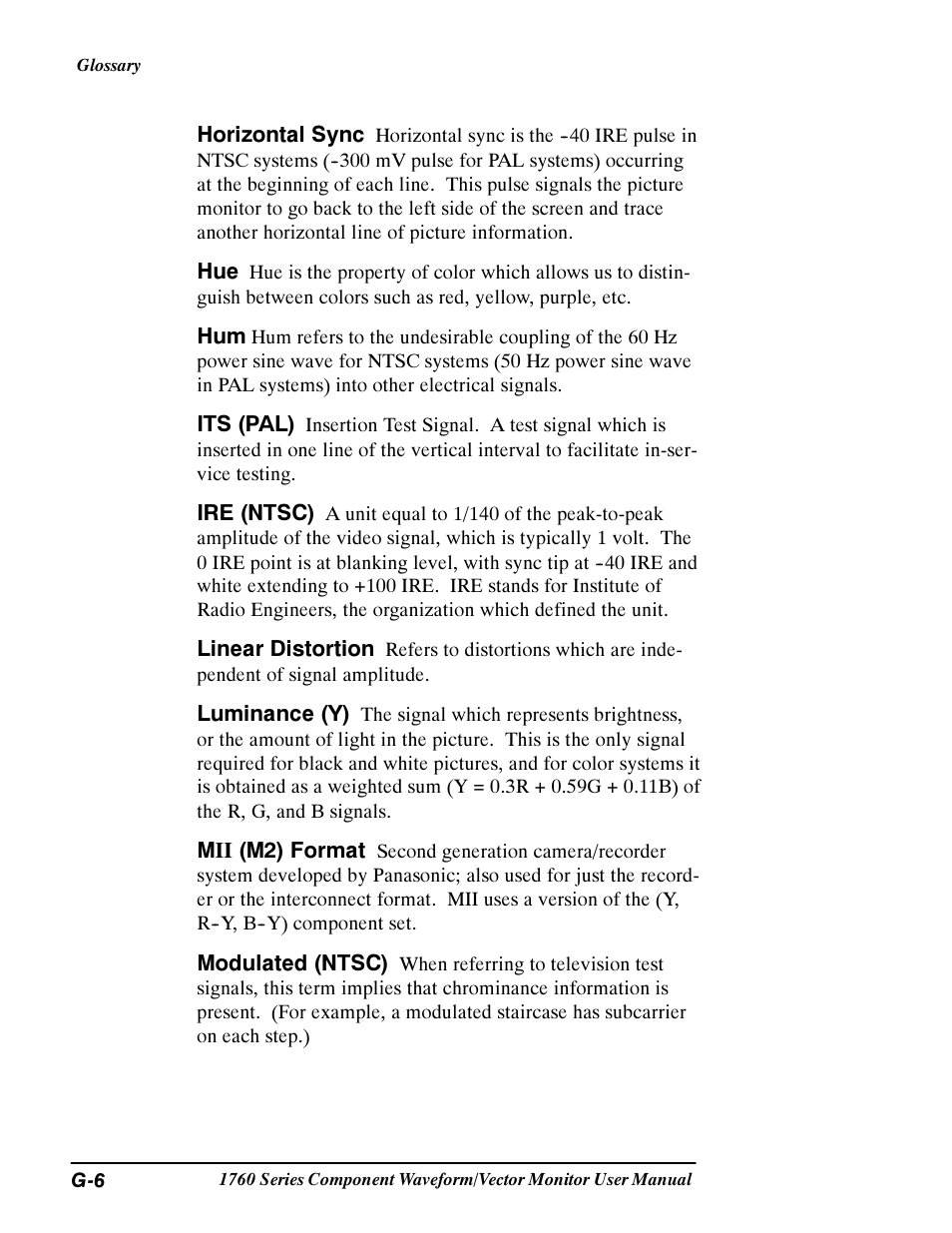 Tektronix 1760 User Manual | Page 168 / 180