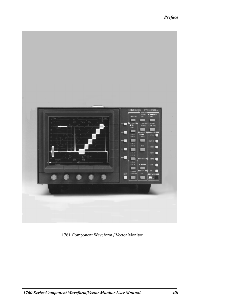 Tektronix 1760 User Manual | Page 17 / 180