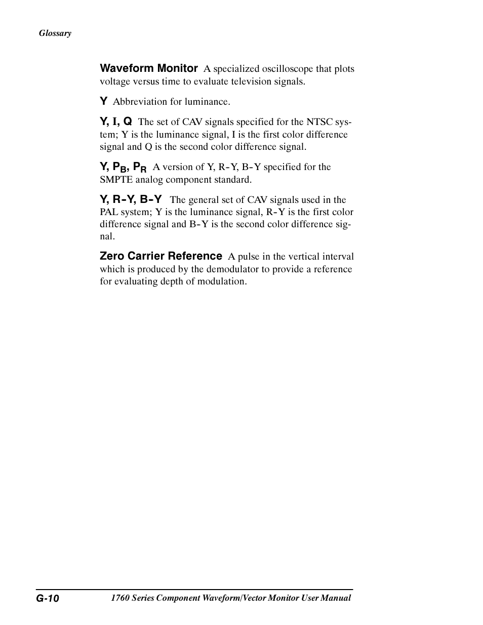 Tektronix 1760 User Manual | Page 172 / 180
