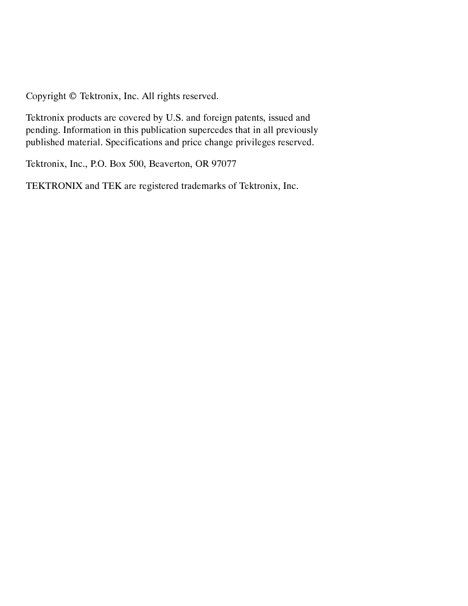 Tektronix 1760 User Manual | Page 2 / 180