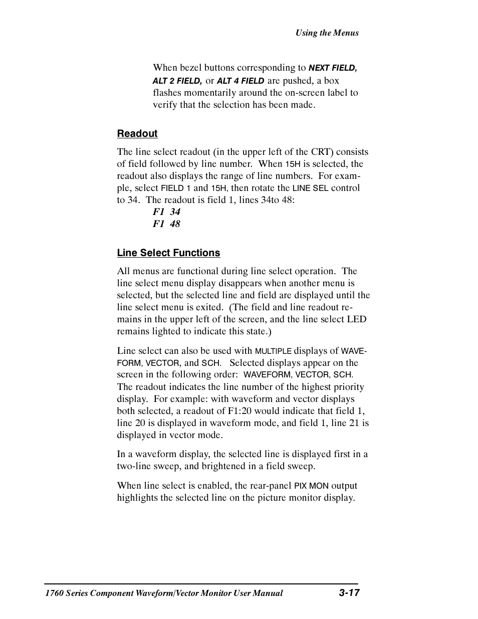 Tektronix 1760 User Manual | Page 85 / 180