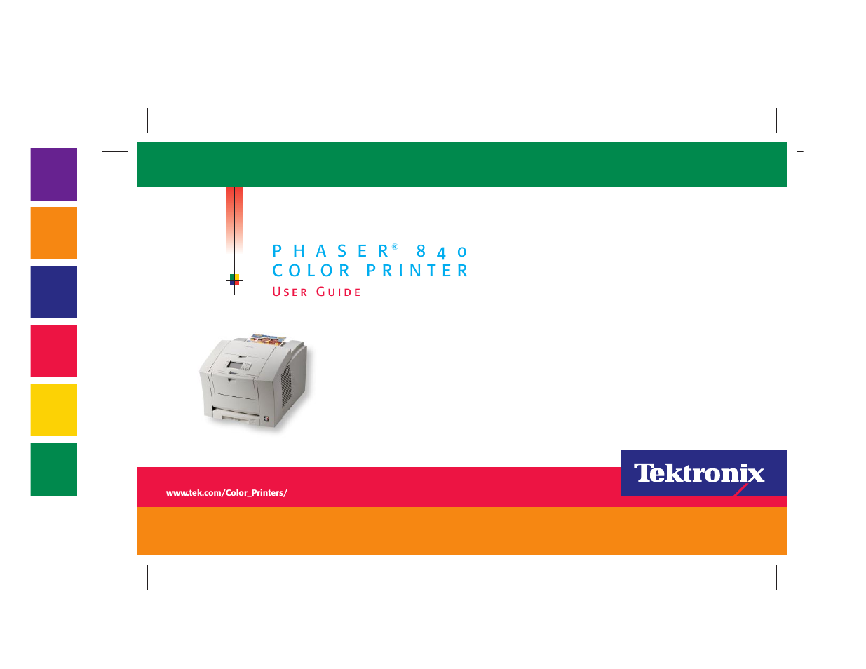 Tektronix P H A S E R Phaser 840 User Manual | 32 pages