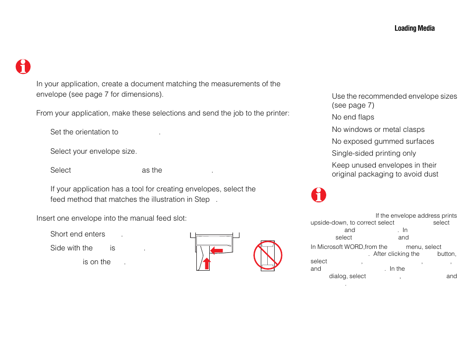 Printing on envelopes | Tektronix P H A S E R Phaser 840 User Manual | Page 12 / 32