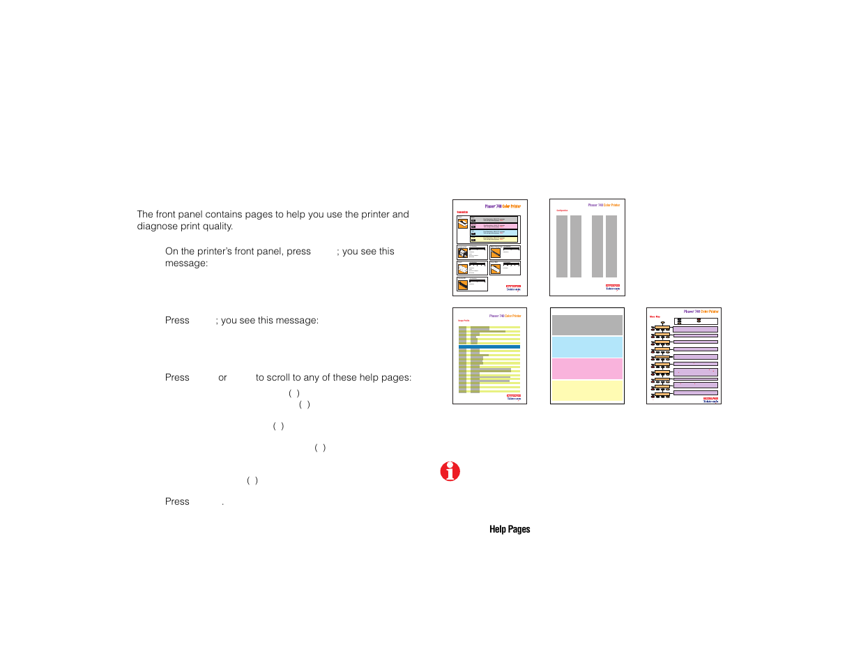 Tektronix PHASER 740L User Manual | Page 35 / 44