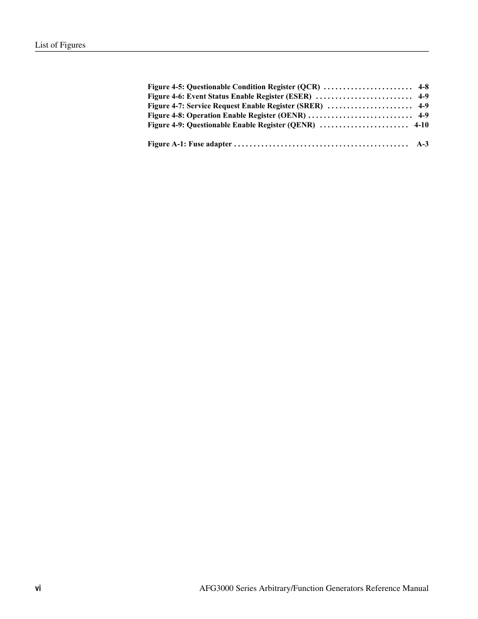 Tektronix AFG3000 User Manual | Page 10 / 230