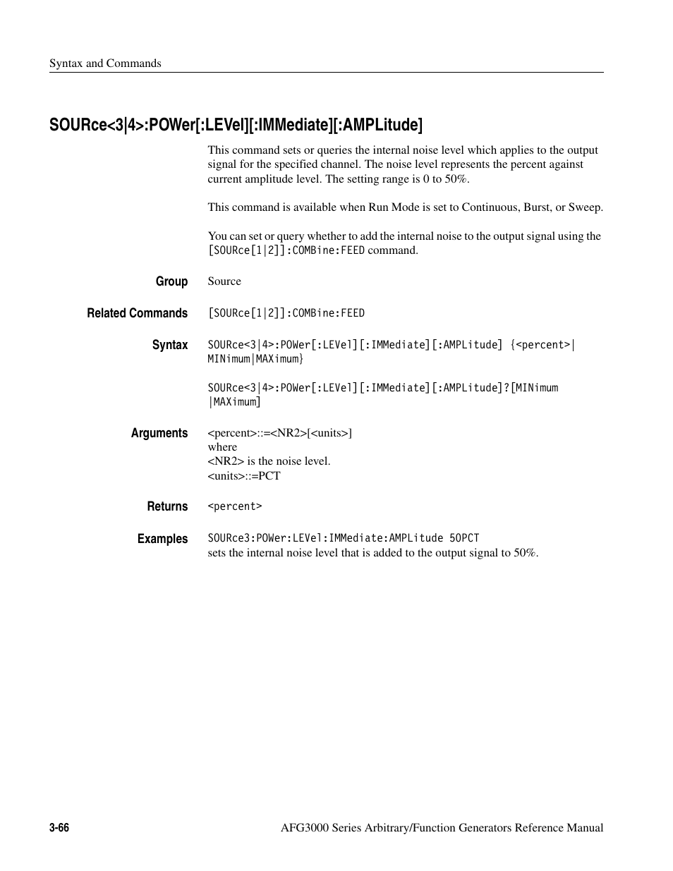 Source<3|4>:power[:level][:immediate][:amplitude | Tektronix AFG3000 User Manual | Page 140 / 230