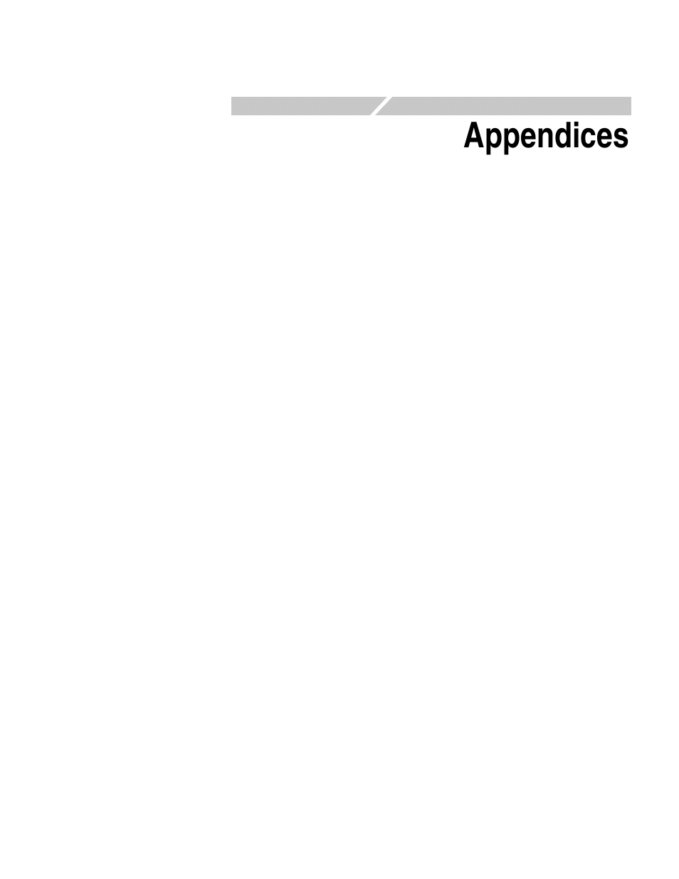 Appendices | Tektronix AFG3000 User Manual | Page 209 / 230