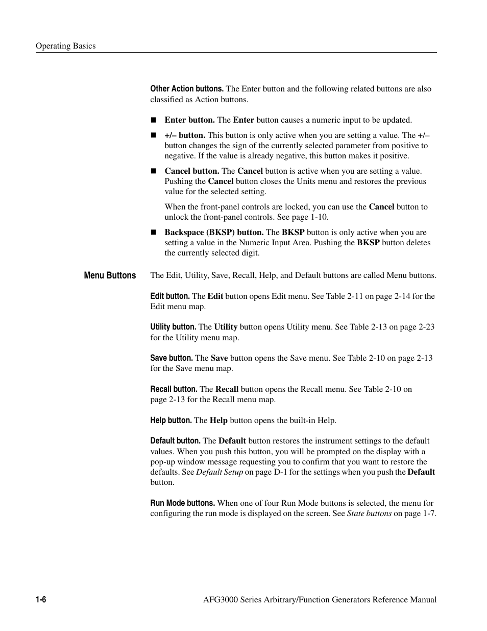 Tektronix AFG3000 User Manual | Page 24 / 230