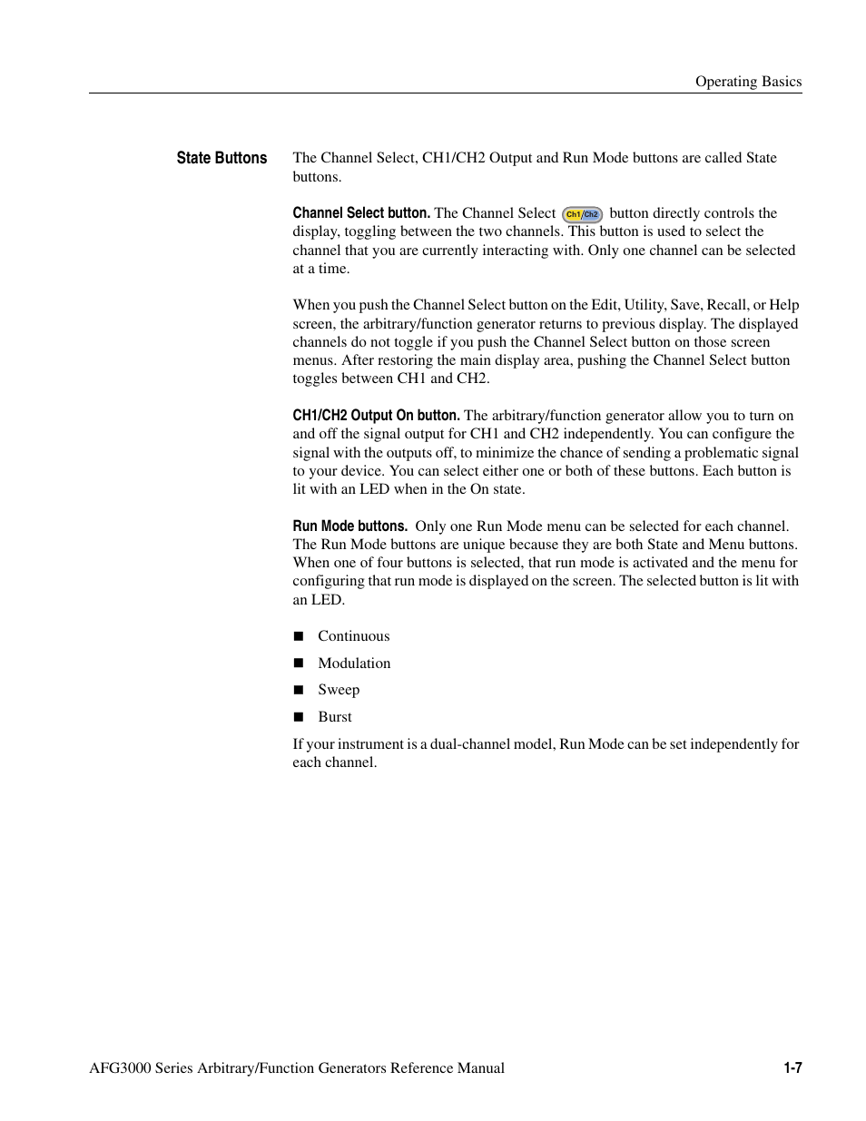 Tektronix AFG3000 User Manual | Page 25 / 230