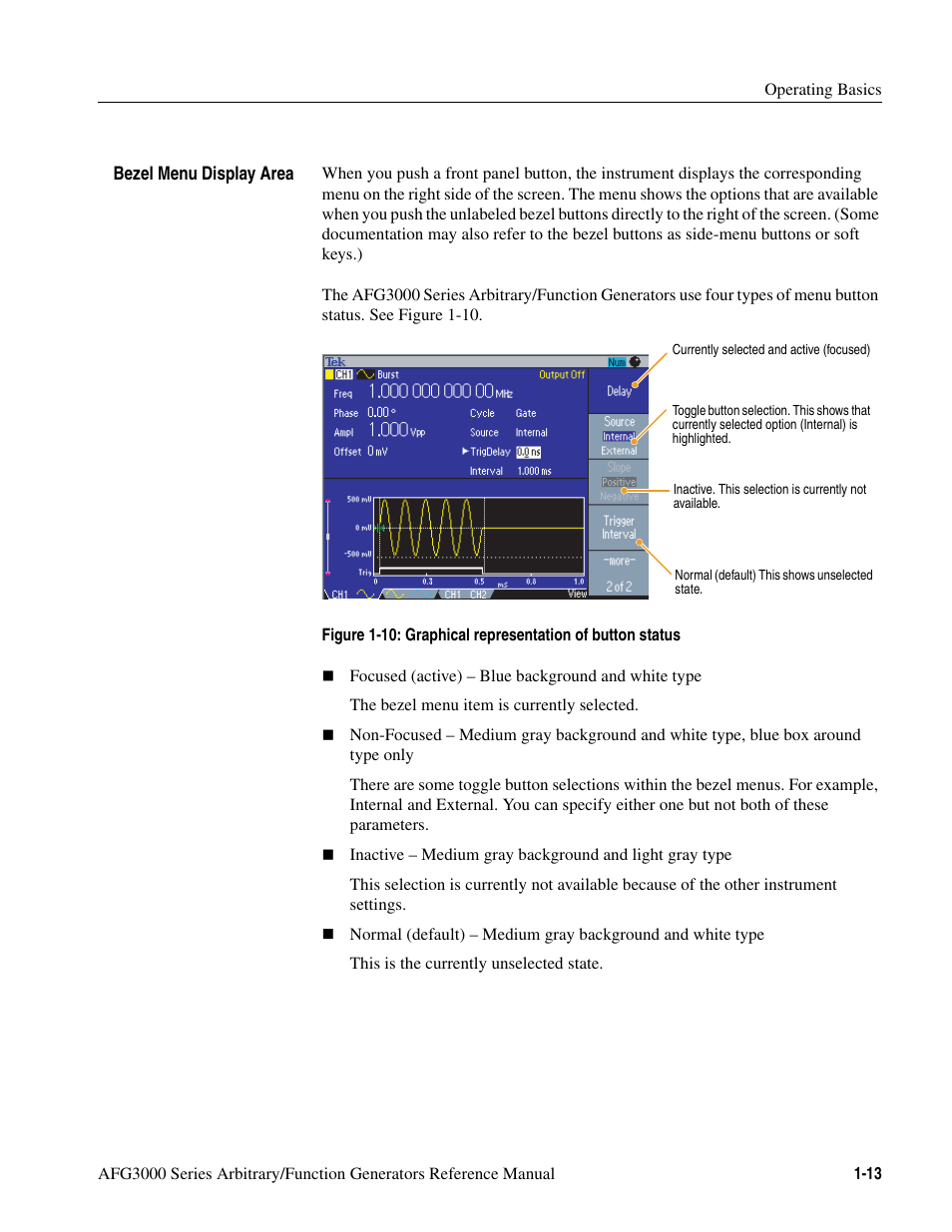 Tektronix AFG3000 User Manual | Page 31 / 230