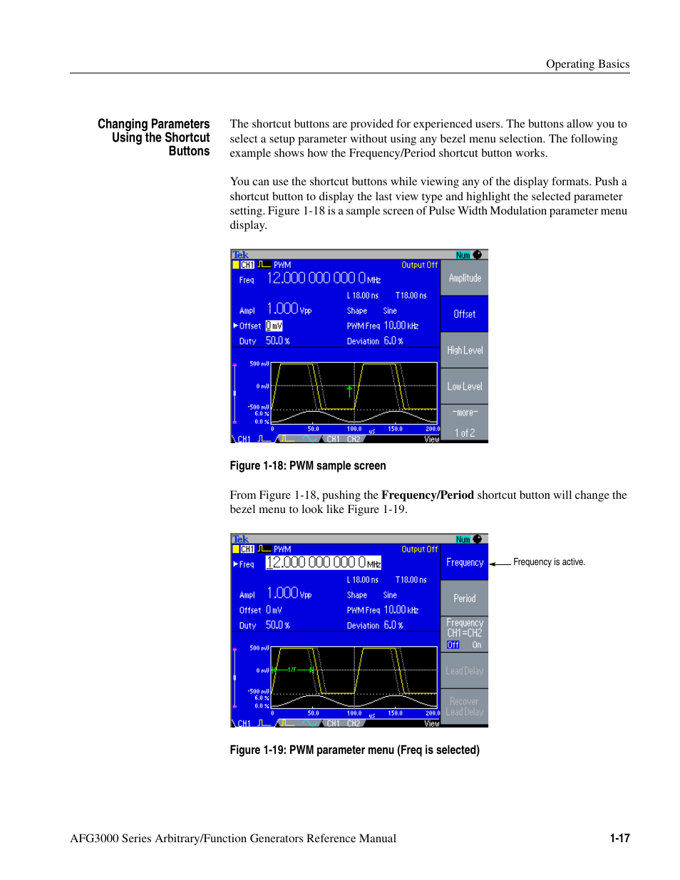Tektronix AFG3000 User Manual | Page 35 / 230