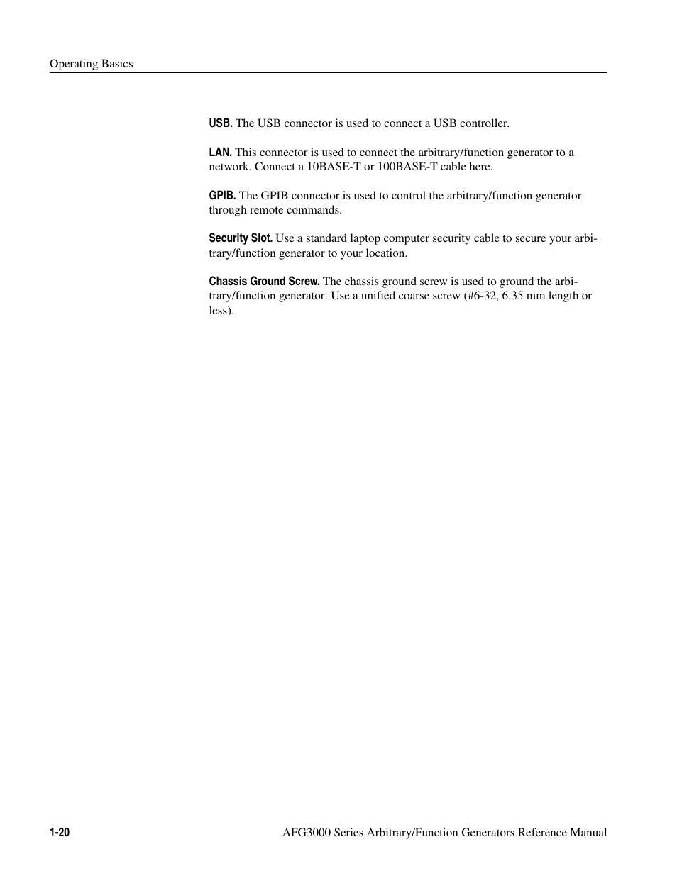 Tektronix AFG3000 User Manual | Page 38 / 230