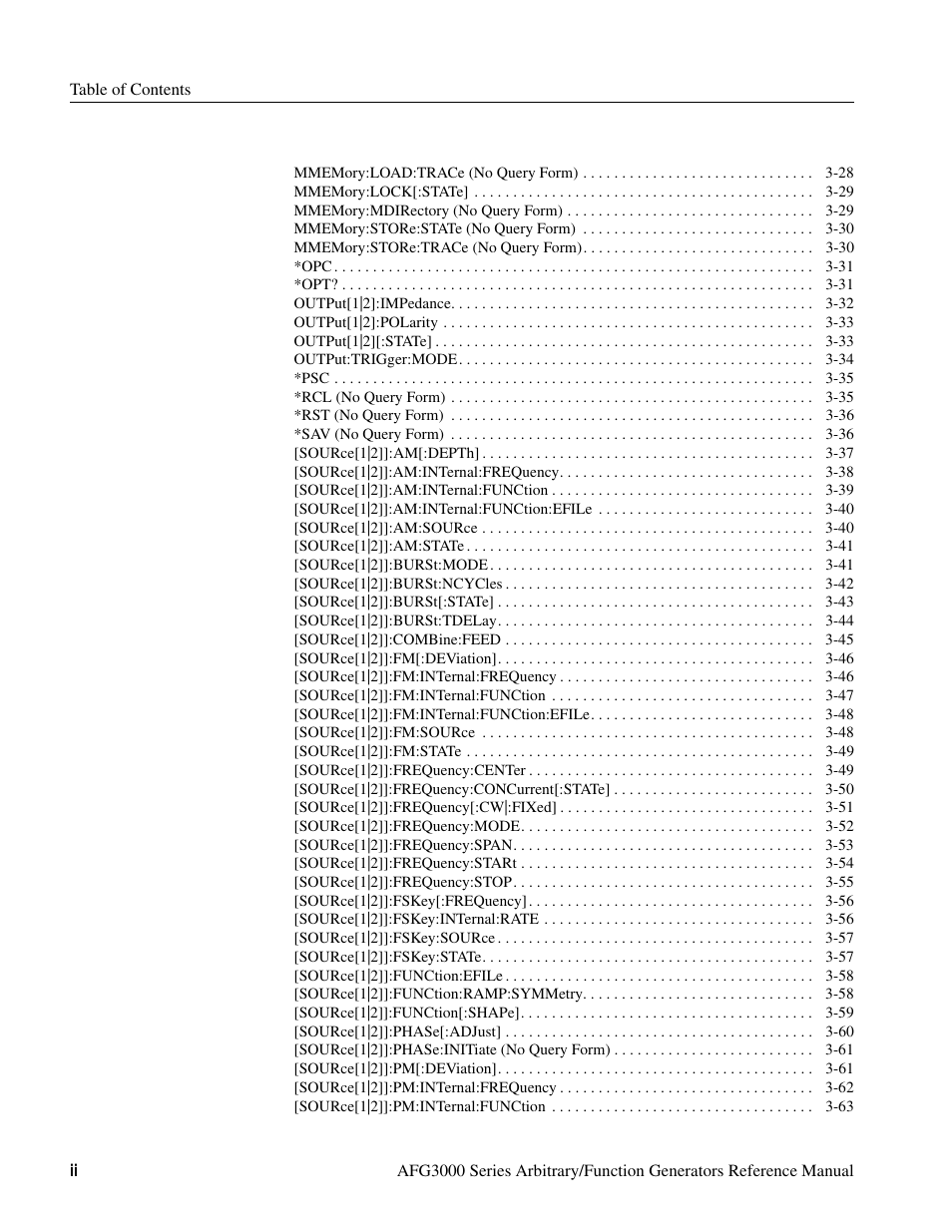 Tektronix AFG3000 User Manual | Page 6 / 230