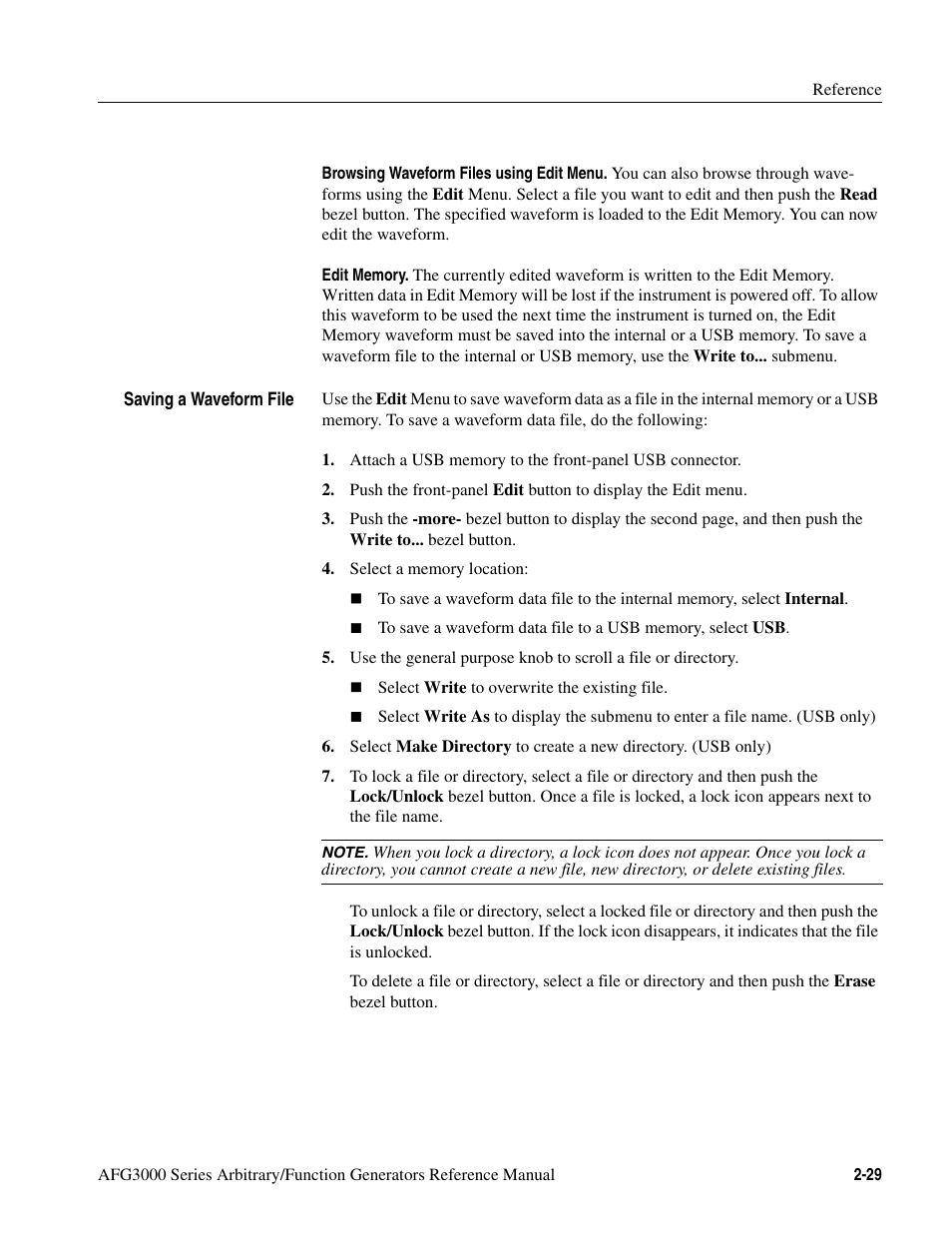 Tektronix AFG3000 User Manual | Page 69 / 230