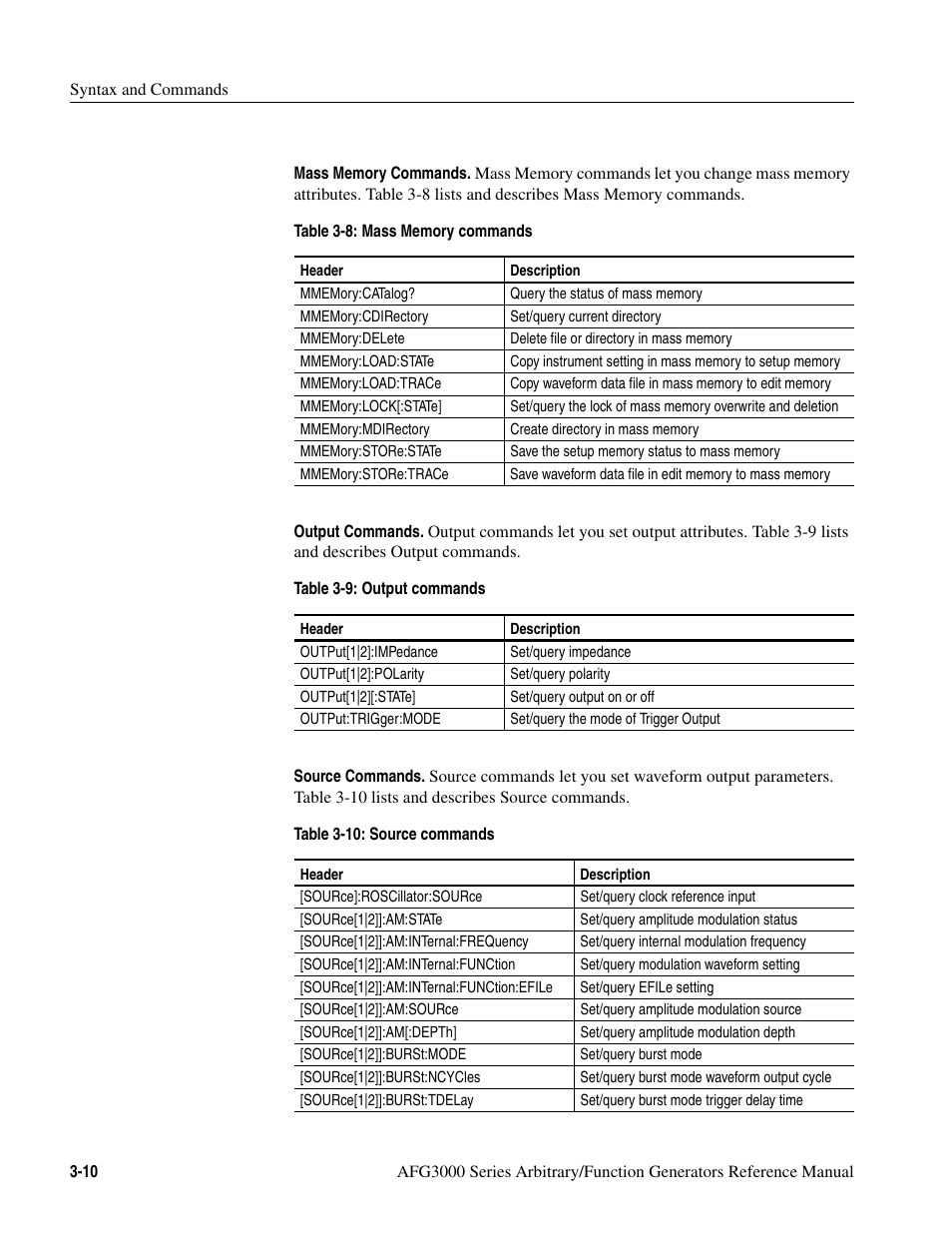 Tektronix AFG3000 User Manual | Page 84 / 230