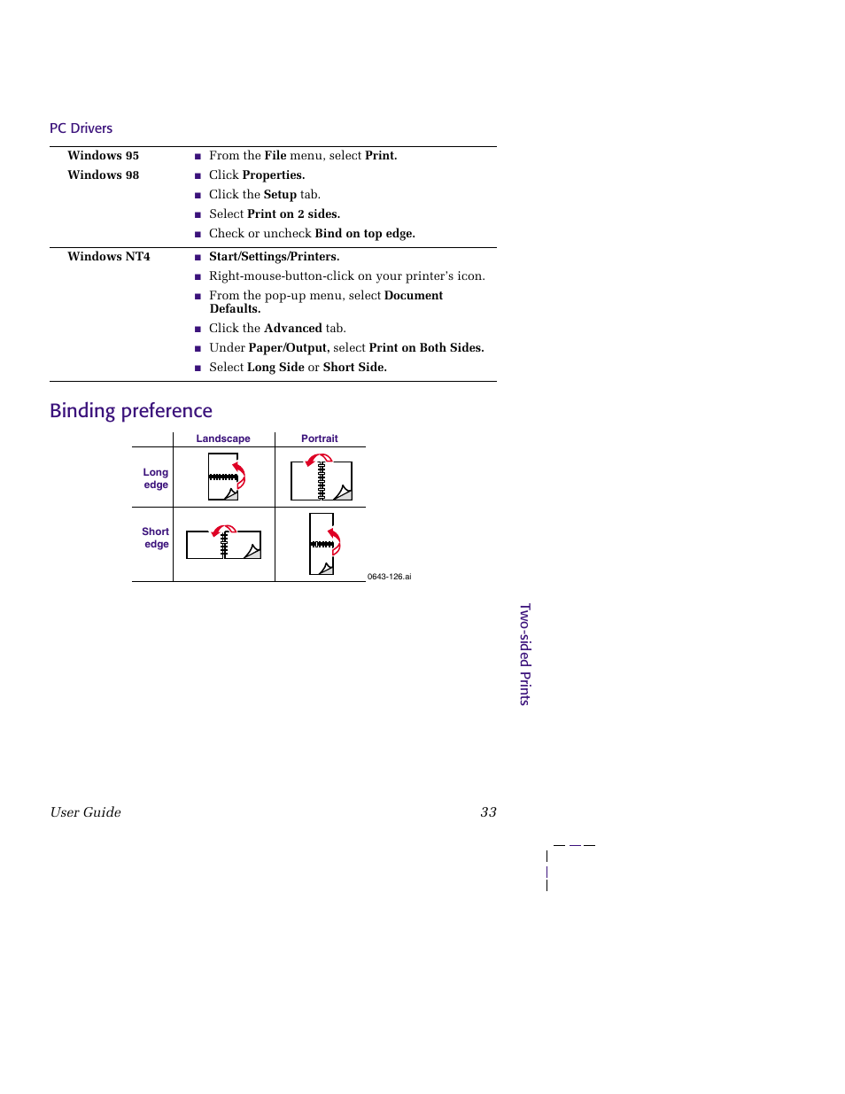 Binding preference | Tektronix 850 User Manual | Page 44 / 78