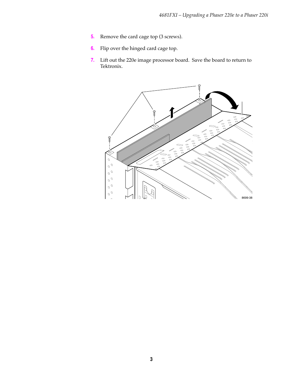 Tektronix 4681FXI User Manual | Page 3 / 5