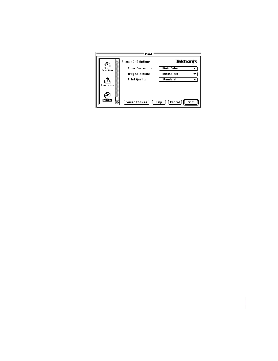 Tektronix PHASER 240 User Manual | Page 171 / 202