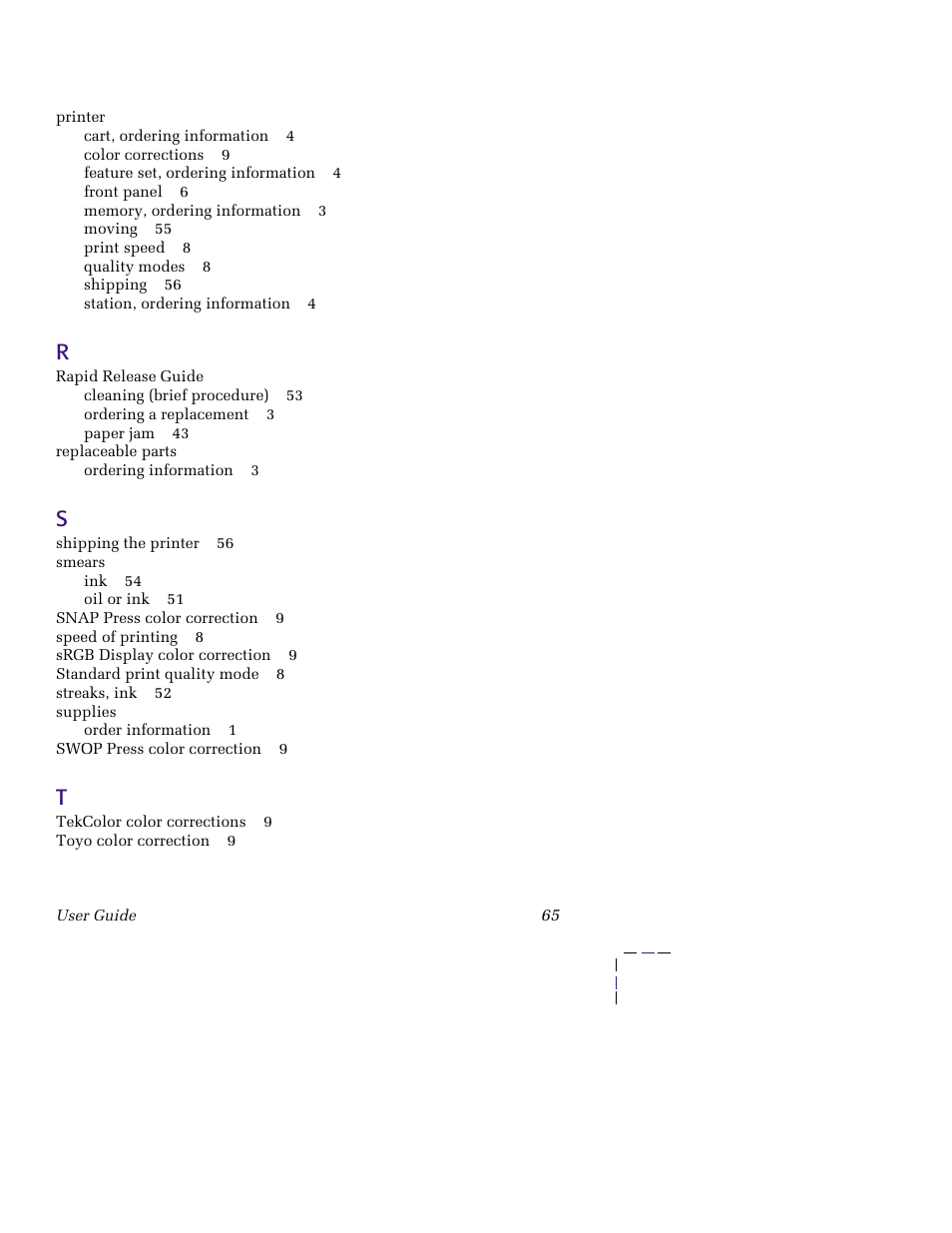 Tektronix PHASER 850 User Manual | Page 76 / 78