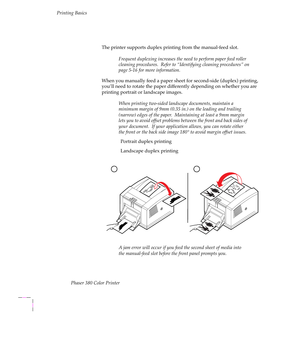 Duplex printing, Duplex printing 3-44 | Tektronix PHASER 380 User Manual | Page 114 / 272