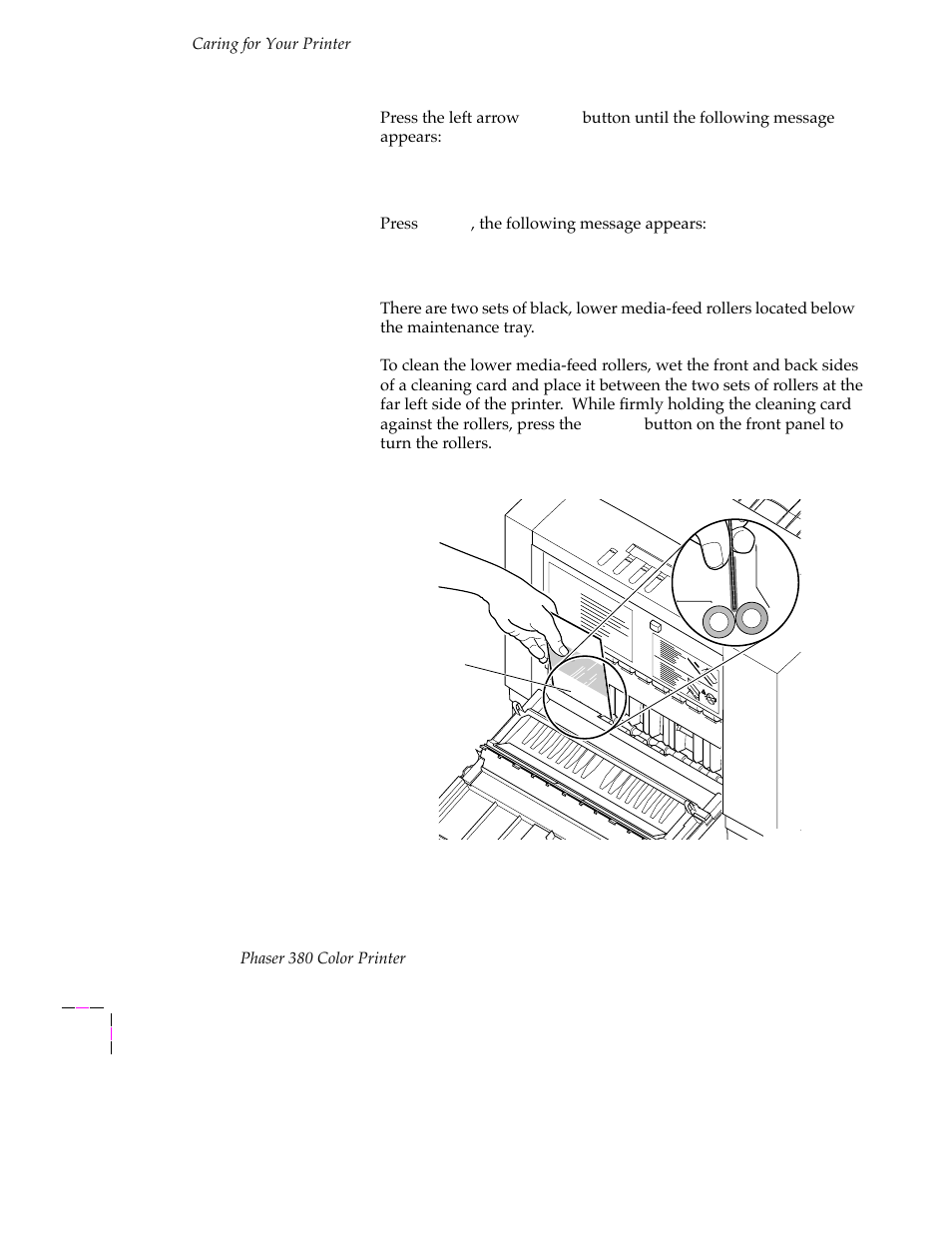 Tektronix PHASER 380 User Manual | Page 168 / 272