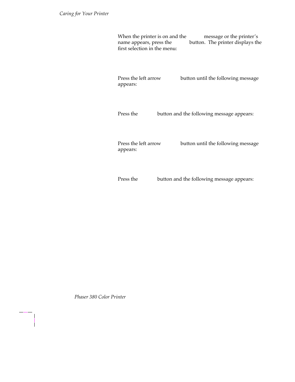 Tektronix PHASER 380 User Manual | Page 180 / 272