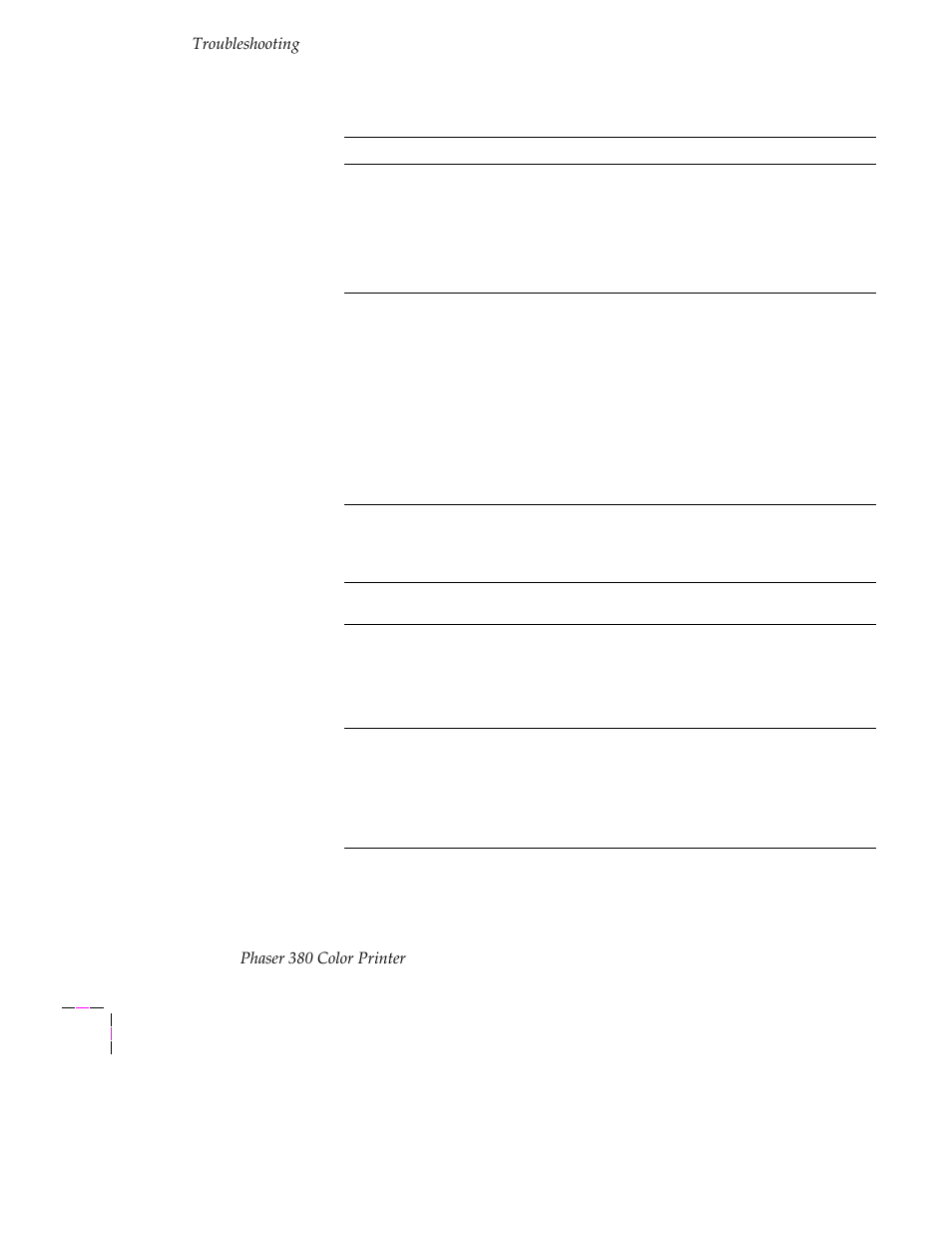 Tektronix PHASER 380 User Manual | Page 206 / 272