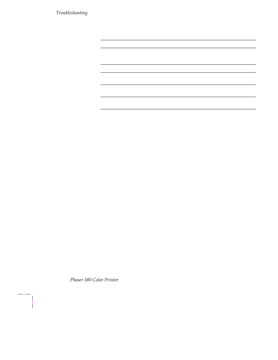 Tektronix PHASER 380 User Manual | Page 208 / 272