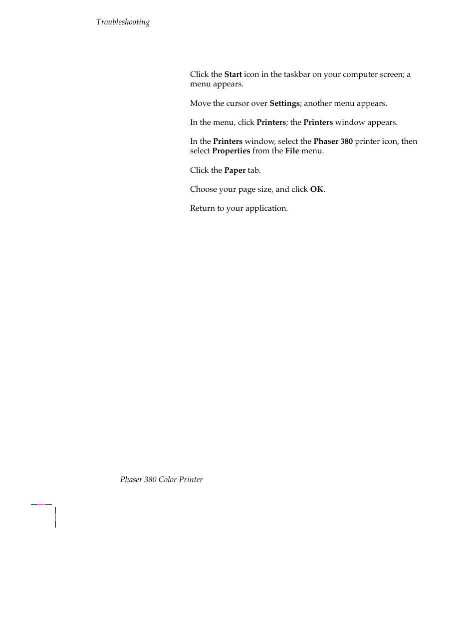 Windows 95 6-36 | Tektronix PHASER 380 User Manual | Page 228 / 272