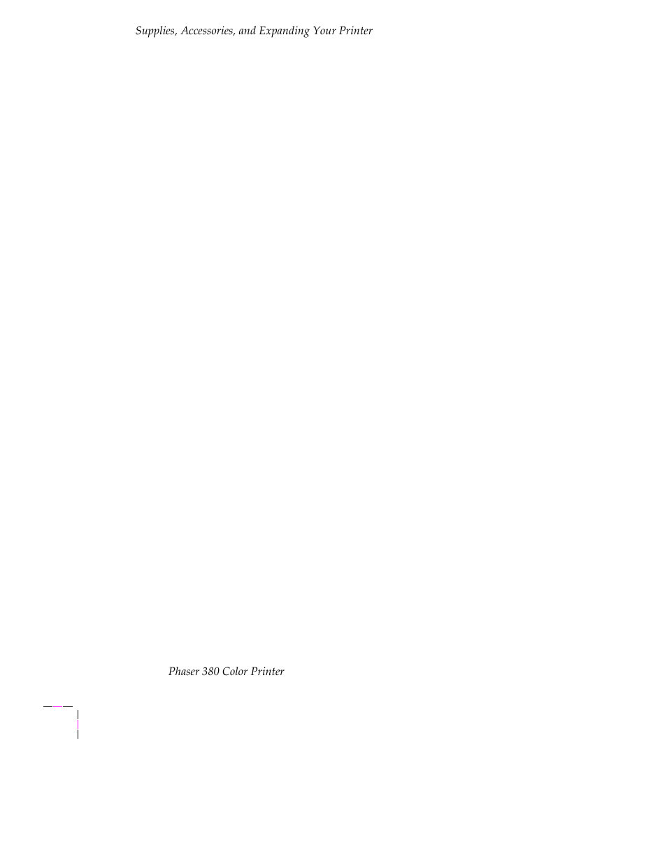 Tektronix PHASER 380 User Manual | Page 252 / 272