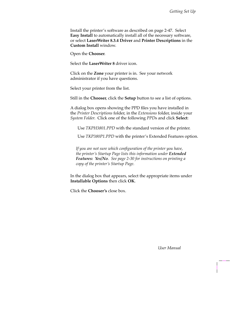 Tektronix PHASER 380 User Manual | Page 67 / 272