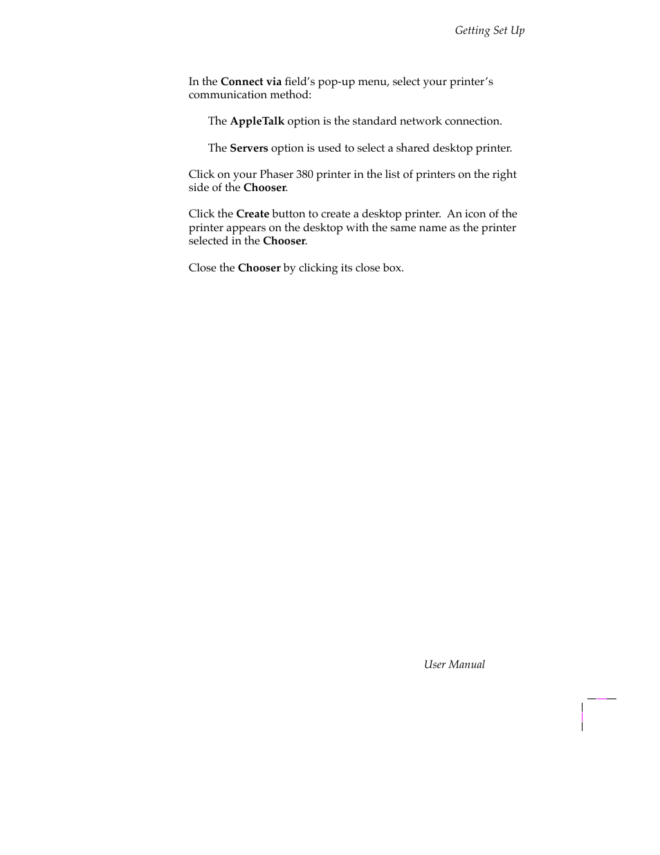 Tektronix PHASER 380 User Manual | Page 69 / 272
