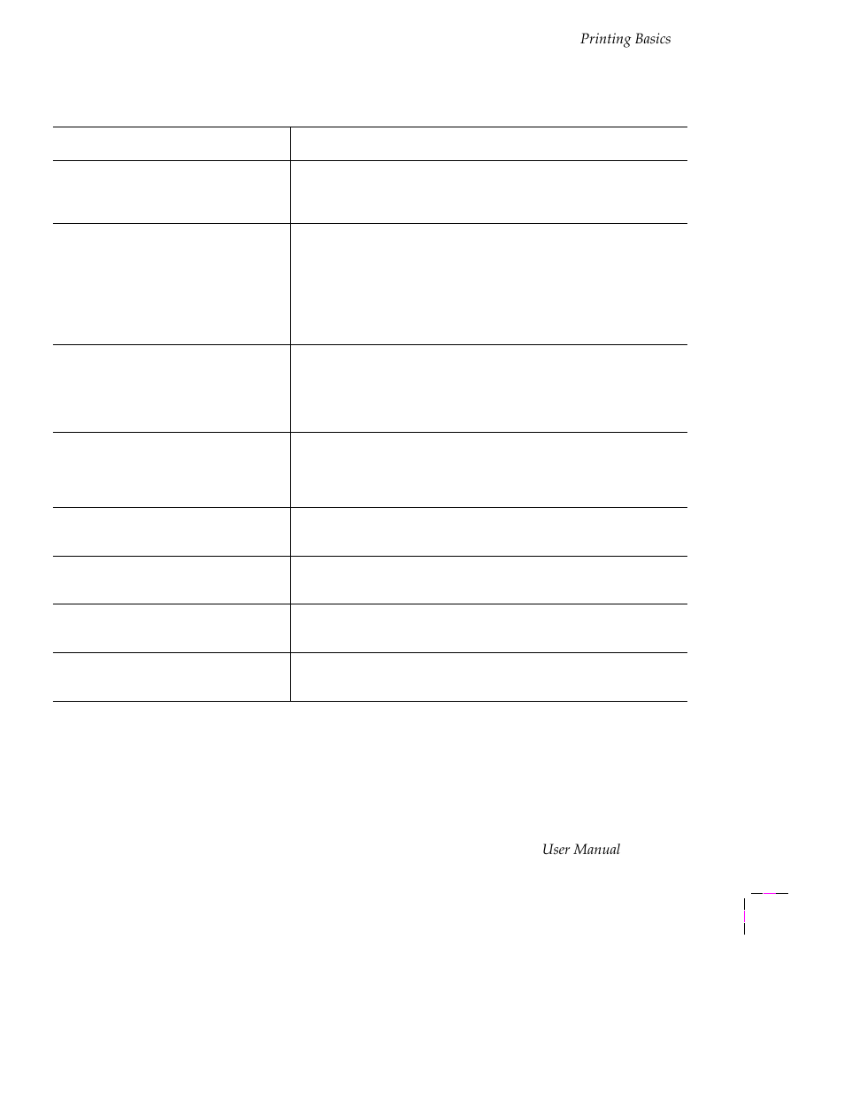 Printing basics, User manual | Tektronix PHASER 380 User Manual | Page 87 / 272