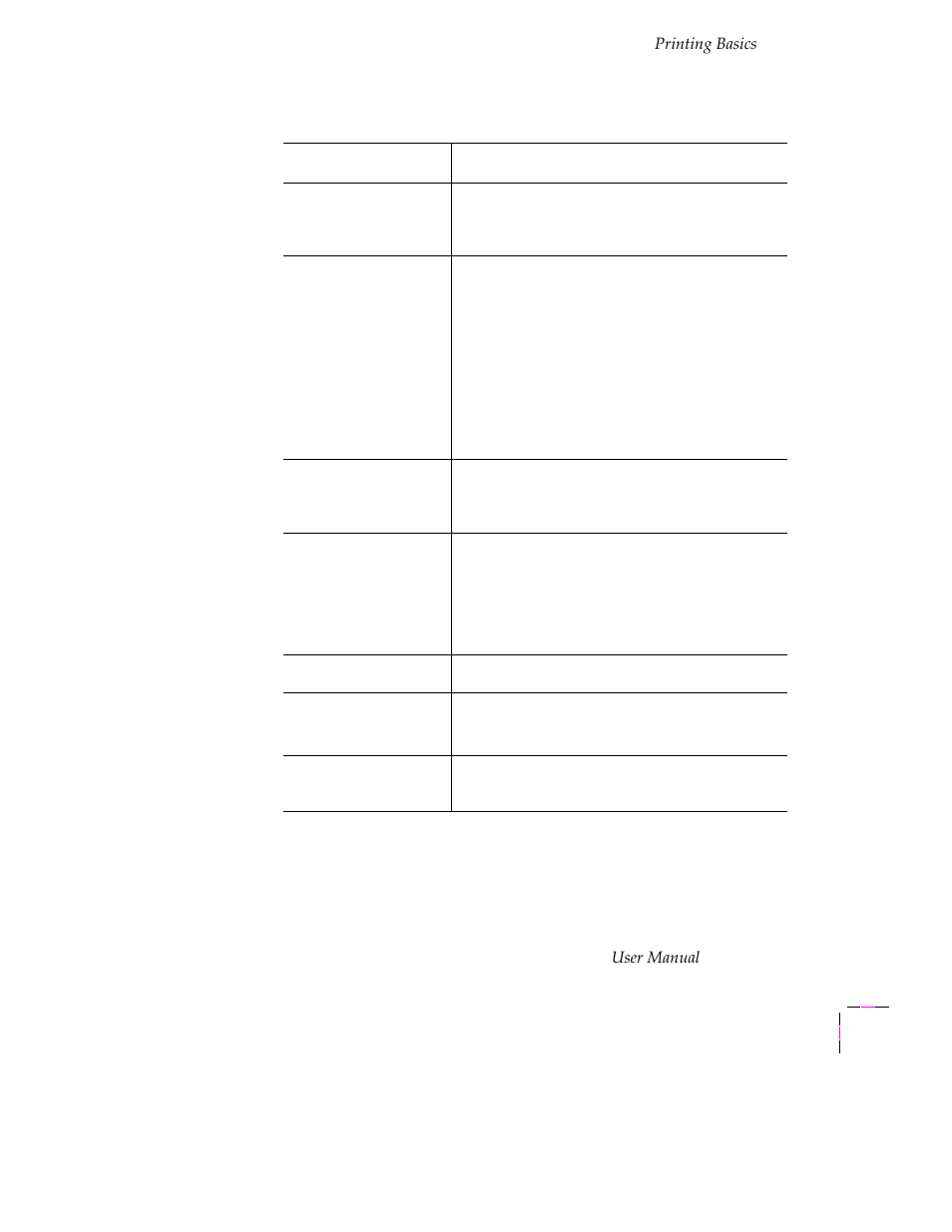 Printing basics, User manual | Tektronix PHASER 380 User Manual | Page 95 / 272