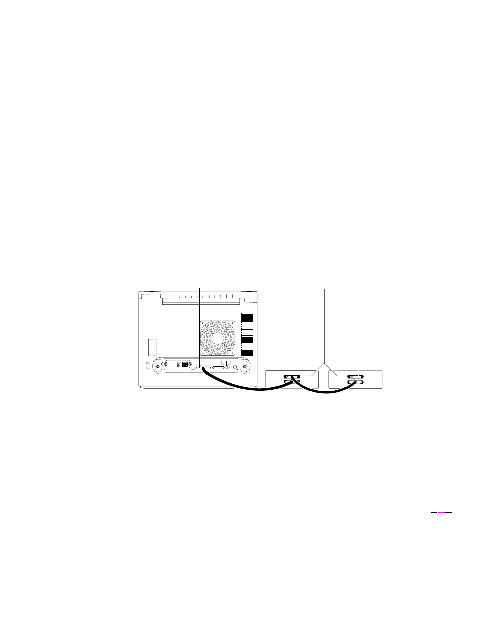 Connecting multiple disks, B-11, Caution | Expanding your printing system, User manual, Scsi port, External disks | Tektronix Phaser 340 User Manual | Page 196 / 219