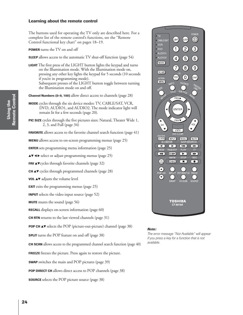 Toshiba 65NH84 User Manual | Page 24 / 68